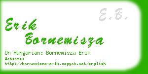 erik bornemisza business card